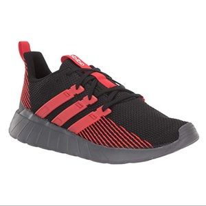 ADIDAS Questar Flow Sneaker Sz 13 Red Black